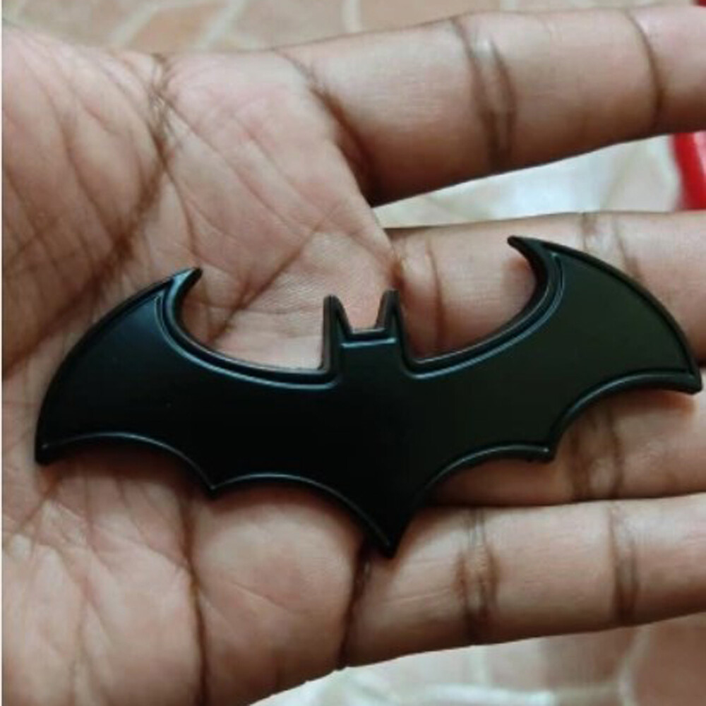 1PC 3D Black Chrome Metal Car Badge Emblem Tail Logo Decal Sticker Accessories