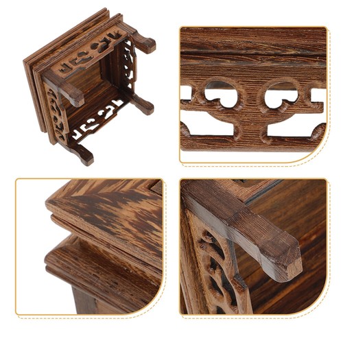 Orientalischer Vasenständer Basis Aus Wenge Buddha Statuen Sockel Bonsai Podest - Bild 10 von 12