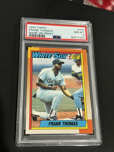 1990 Topps - #414 Frank Thomas RC PSA 8 NM-MT Chicago White Sox