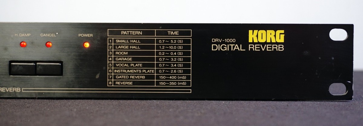 Korg DRV-1000 Vintage 1980's Digital Delay 1U Rack Mount Effects