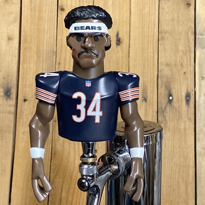 CHICAGO BEARS Beer Keg Tap Handle Walter Payton NFL FOOTBALL Kegerator Large