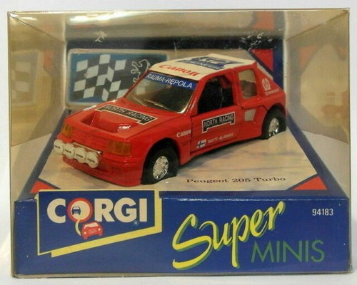 Corgi 11cm Long Diecast 399 - Peugeot 205 - #6 Monte Carlo