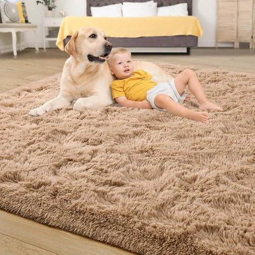 Soft Shag Rugs For Bedroom, Purple Fluffy Shaggy Rugs For Living Room Nursery - Picture 49 of 56