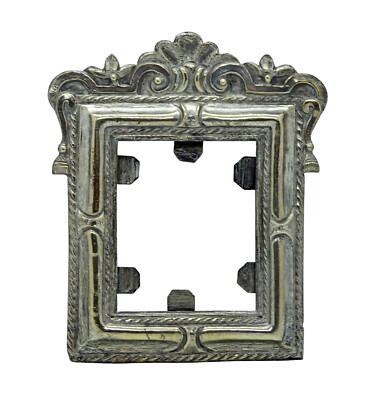 Frame / Photo Frame, Brass Gilded, 19th Century (# 15685)