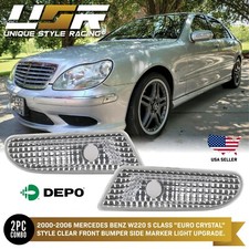 Clear Front Bumper Side Marker Light For 2000-2006 Mercedes W220 S430s500s600 Clear Front Bumper Side Marker Light For 2000-2006 Mercedes W220 S430s500s600