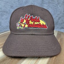 Vintage World Industries Hat Cap Snapback Brown Flameboy Skater Skateboard Mens