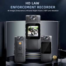 20 Hour 1080P Camcorder Mini Police Body Camera HD 180° Video DVR IR Night Cam