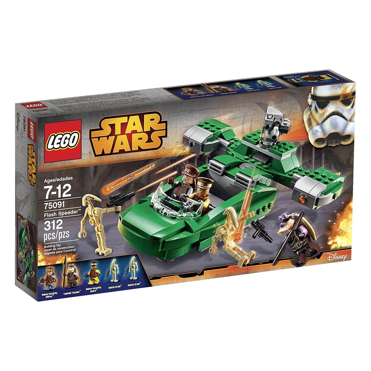 Lego Star Wars 75091 FLASH SPEEDER Episode I Naboo Tarpals Minifig