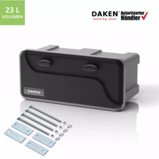 Deichselbox Blackit 2 + V-Deichsel Halter 550x250x295mm Werkzeugkasten Staukiste