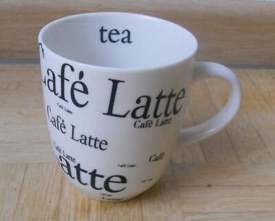 Kaffee-Becher Tasse Mug Tea Cafe-Latte Grafik weiss Design Tee Landhaus