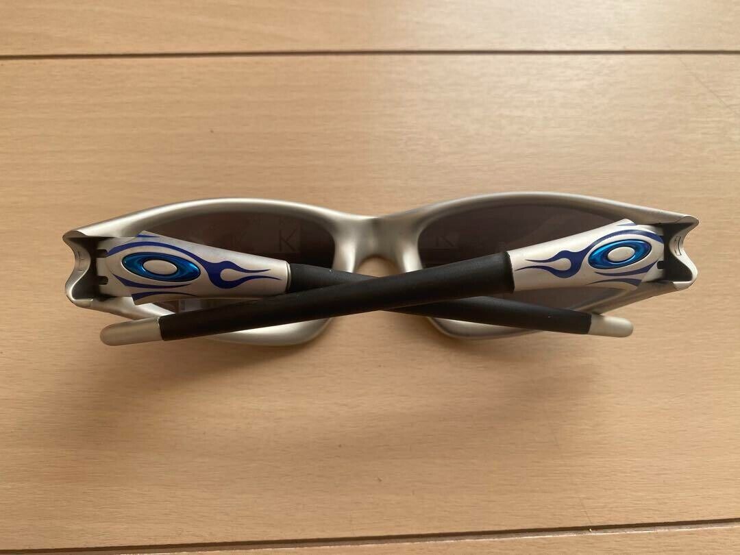 Oakley Straight Jacket FMJ Blue Flames Rare Ice Iridium Oakley Straight Jacket FMJ Blue Flames Rare Ice Iridium