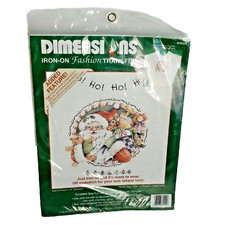 New Vintage 1992 Dimensions Christmas Santa's Bag of Toys 80024 Iron-On Transfer