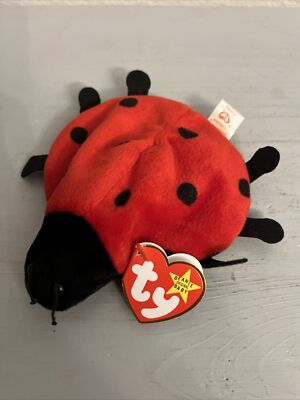 TY BEANIE BABY LUCKY P.V.C. PELLETS VNTG (1995) 4040 PLUSH TOY (NEW W/TAGS) 