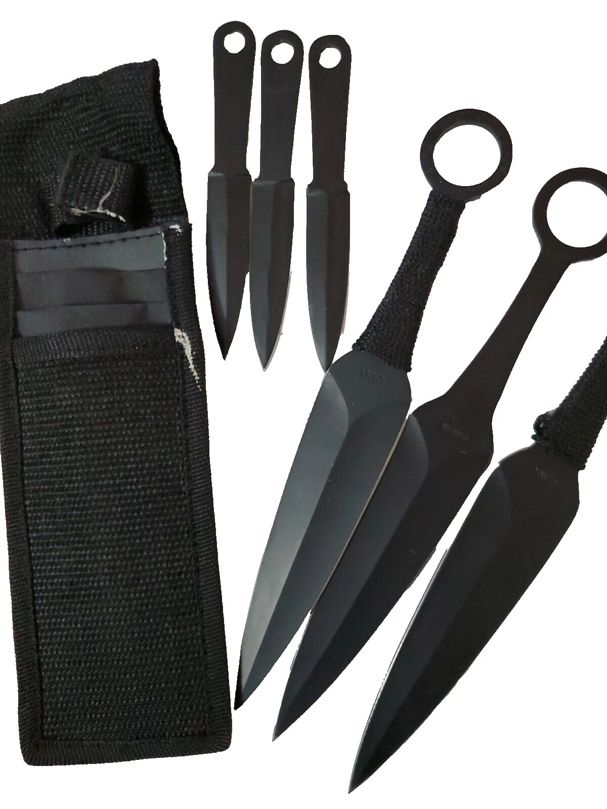 Mango de acero inoxidable negro de cuchillos, espadas y Cuchillas de colección cajas, estuches y Bolsas