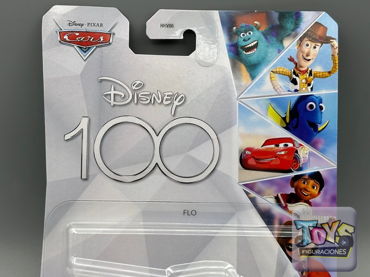 Disney Pixar Cars Disney 100th Anniversary Flo Silver Metal