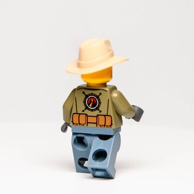 LEGO City Male Volcano Explorer Minifigure, Tan Fedora (cty0684) Scar