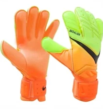 NIKE SPYNE GK GLOVE Soccer Goalie Glove (Orange/Yellow) sizes 6,7,8,9,10,11