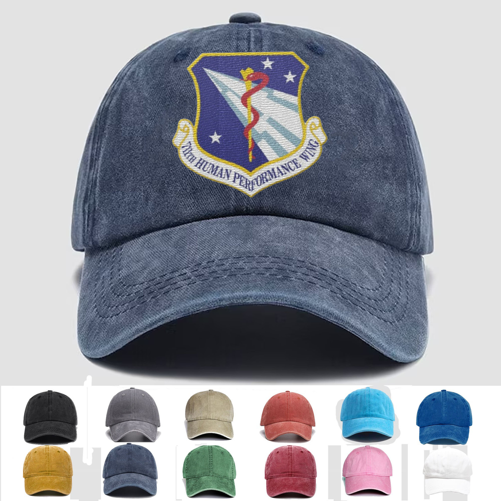 Custom Embroidered Hat 711th Human Performance Wing, Veteran Cap, Trucker Hat