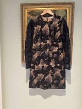 The Halston Heritage Black Pencil  Dress Size 10, Stretch