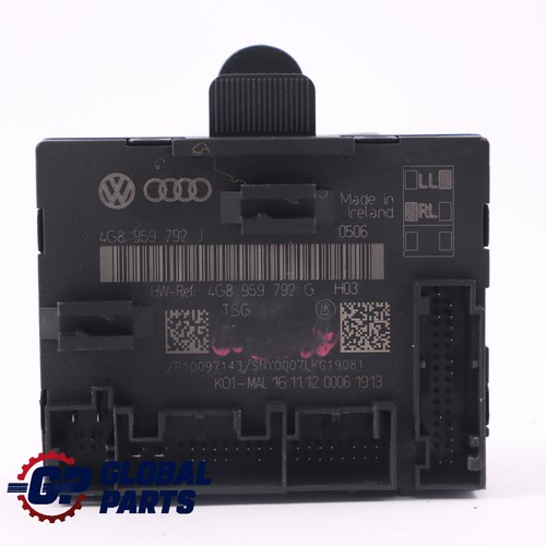 Audi A6 C7 Vorne Links Türverriegelung Steuergerät ECU 4F0959792T
