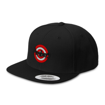 Flat Bill Trucker Hat Archery B Olympics Snapback Baseball Cap for Men and Women