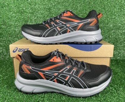 ASICS Trail Scout 2 Women s Sneakers Size 9.5 New 1012B039 Blk/Gry/Orange Neon