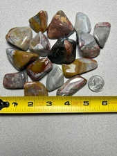 Ohio Flint Tumbled Polished Colorful Stones Wholesale Bulk Lots 1.0-1.5 Inches
