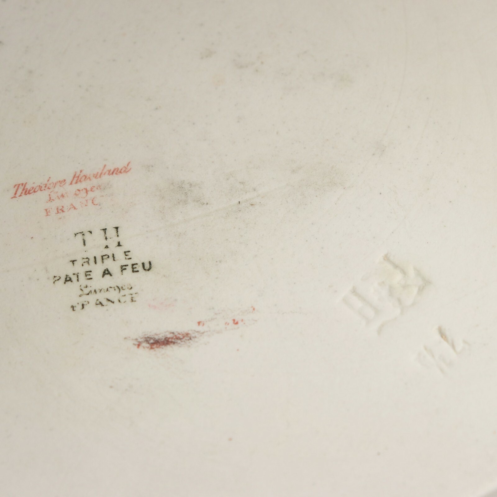 Theodore Haviland Limoges Antique Floral Serving Bowl Schleiger 159y Pate a Feu