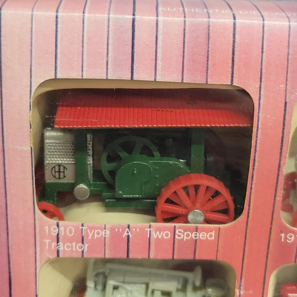 Vtg Ertl 1/64 International Harvester Historical tractor 6pc set diecast/plastic - Image 2 of 4