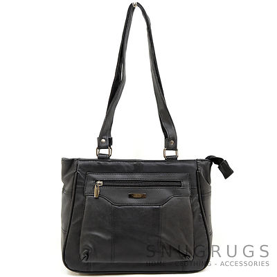 Ladies Womens Super Soft Nappa Leather Shoulder Bag Handbag