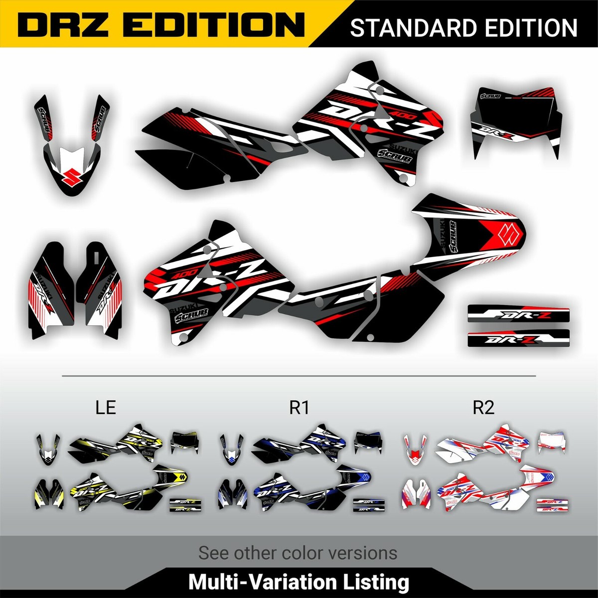 Graphics Kit Suzuki DRZ400 SM Supermoto 1999-2024 | eBay