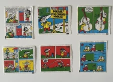 TIPI TIP kent chewing gum, Bubble gum wrappers inserts rare vintage Lot of 6!