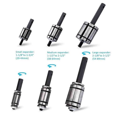 3Pcs Exhaust Muffler Tail Pipe Expander/Pipe Spreader Tool Kit 1-1/8" to 3-1/2" - Picture 5 of 12