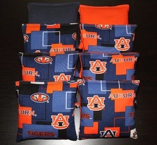 AUBURN TIGERS AU Cornhole Bean Bags ALL WEATHER Plastic Resin Filled Waterproof 