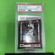 2022 BROCK PURDY RC Chronicles PSA 10 GEM MINT Score Premium Rookie Update 49ers