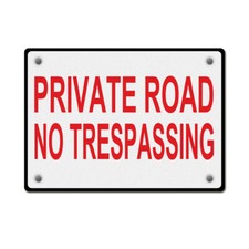 Aluminum Horizontal Metal Sign Private Drive B Weatherproof Street Signage