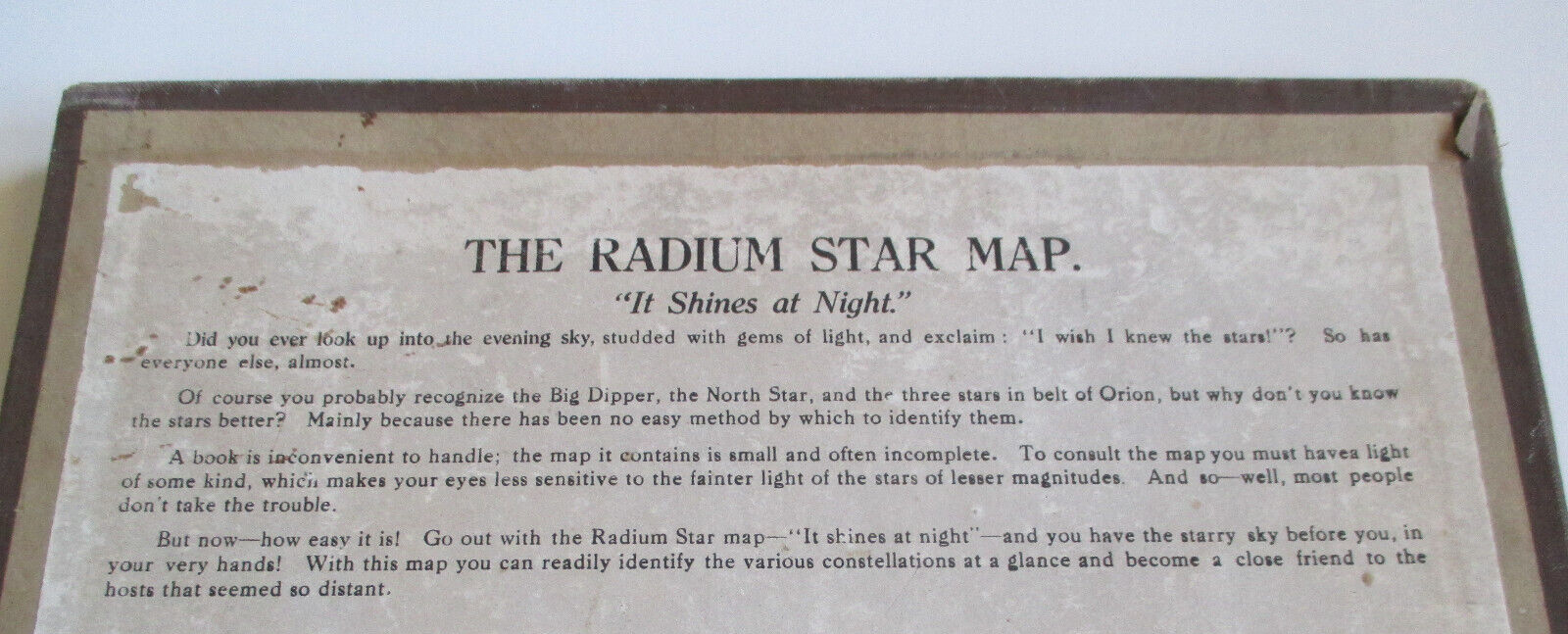 1924 RADIUM STAR MAP E.W. Sundell map eBay