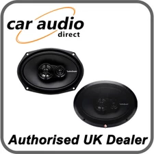 Rockford Fosgate R169X3 130W 3-Way 6x9 6x9" Car Audio Speakers Oval Rear Shelf