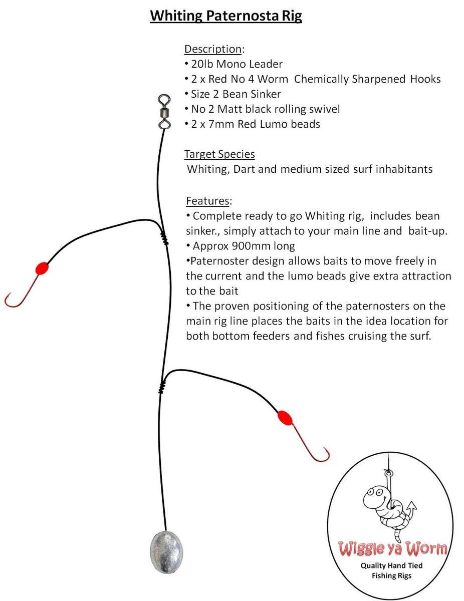 Paternoster Running Sinker Rig For Bream 2/0 Double Twisted