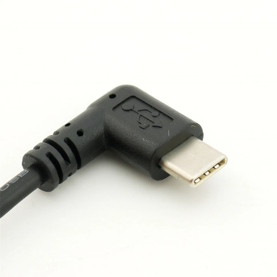 USB 2.0 A Female With Screw Panel Mount to Type C Male Right Angled Cable 1.5FT - Image 3 of 4