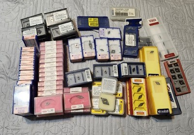 150+ PC LOT PCD DIAMOND TURNING INSERTS   TUNGALOY SANDVIK KOMET SUMITOMO