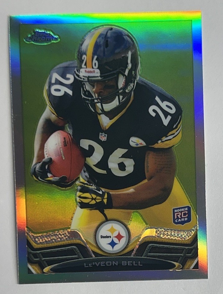 2013 Topps Chrome Refractor Le’Veon Bell Rookie RC #198