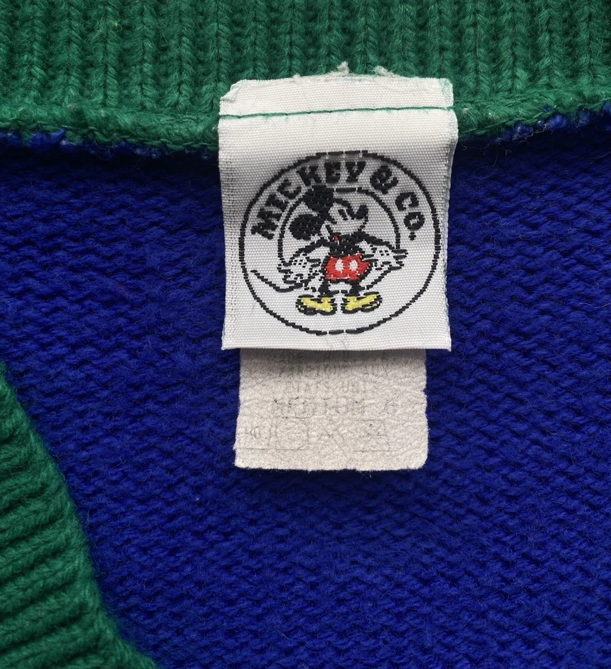 Cárdigan Navidad Mickey Mouse Vintage Años 90 Juvenil 6 Foto 4 de 4