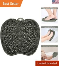 XL Large Foot Scrubber Mat for Use in Shower, Cleans Feet No Bend Foot Spa ...