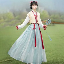 Women ChineseTraditional Dress Printed Hanfu Girl Party Festival Cosplay Costume