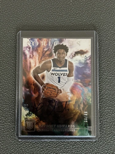 Anthony Edwards 2020 Panini Origins Rookie Autographs On Card Auto 68/99 RC NBA
