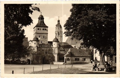 Old postcard AK Weissenburg Ellinger Tor GERMANY (1477641)