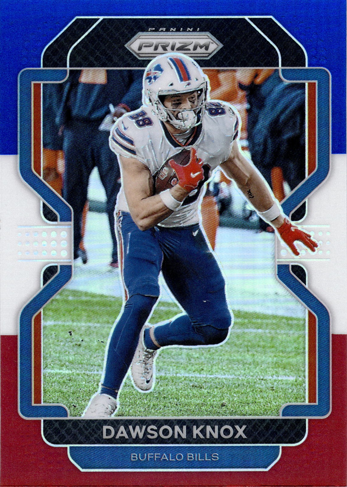 2021 Panini Prizm Dawson Knox #116 Red White & Blue Prizm Buffalo Bills