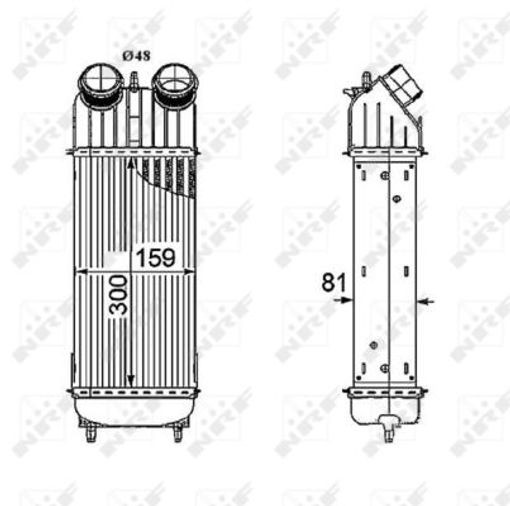 Fits NRF 30196 INTERCOOLER / CHARGER