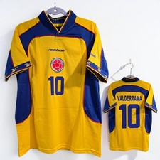 COLOMBIA 2001 HOME - CAMPEÓN COPA AMERICA - VALDERRAMA # 10 - 2XL (funciona pequeño)